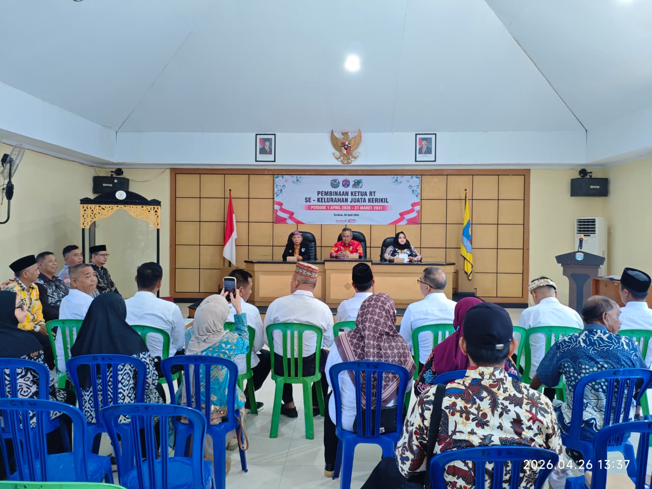 Pembinaan RT Se Kelurahan Juata Kerikil Periode 1 April 2026-31 Maret 2031